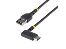 Front. StarTech.com - StarTech.com 6in (15cm) USB A to C Charging Cable Right Angle R2ACR-15C-USB-CABLE.