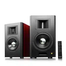 Edifier - AirPulse A300PRO Hi-Res Audio Certified Active Speaker System Built-in Amplifier Optical Pair - Brown