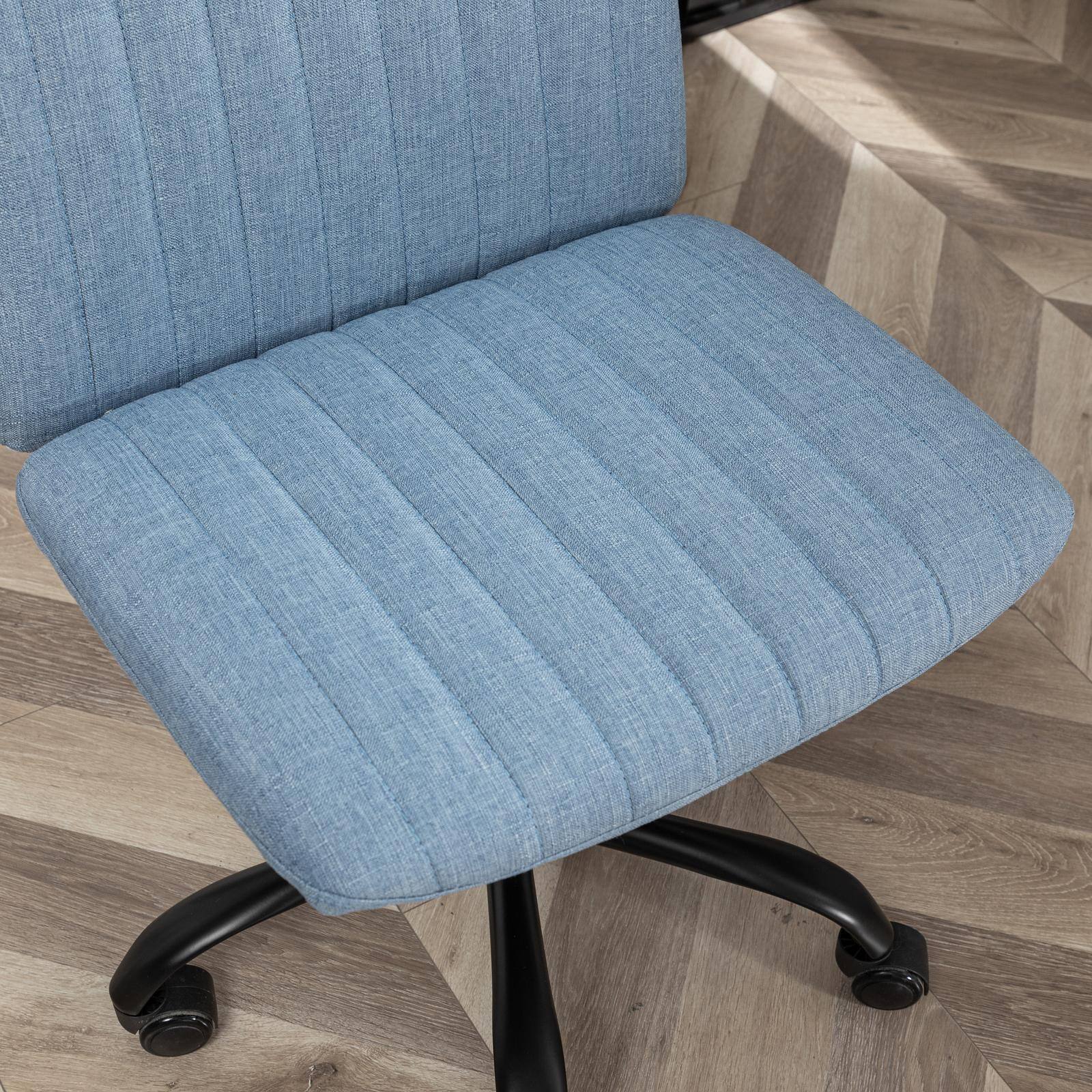 Alt View 5. Spaco - Spaco Executive Office Fabric Chair with 361 Swivel, Height Adjustable, for Long Hours Comfort - Blue.
