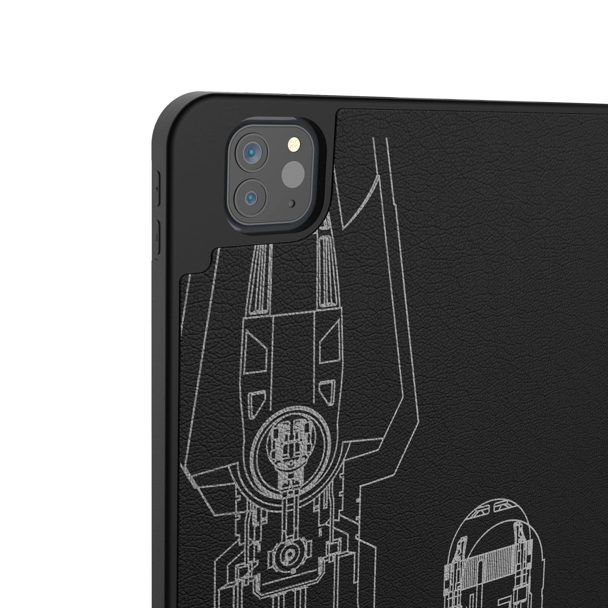 Left. Keyscaper - Star Wars: A New Hope FactionTech Tablet Case - Apple iPad (9/8/7th Gen)/Pro 10.5/Air (3rd Gen) - Y-Wing.