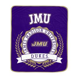 Pegasus - James Madison Dukes 50" x 60" University Crest Ultra Soft Blanket - Multicolor