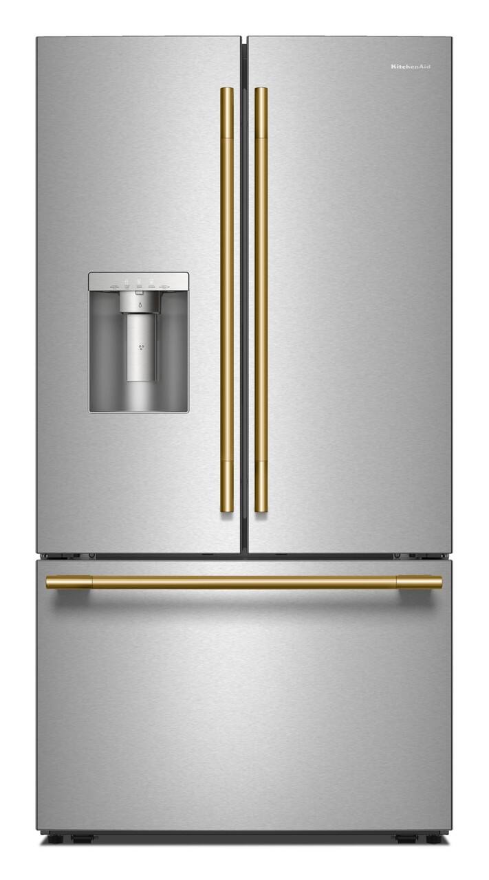 Alt View 18. KitchenAid - 36 in. Wide 30 cu. ft. French Door Refrigerator with Exterior Water and Ice - PrintShield Stainless.