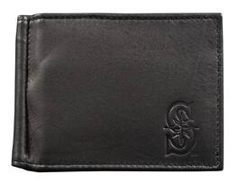 Rico Industries - Seattle Mariners Baseball Black Leather RFID Blocking Shield Moneyclip Style Wallet - Multi