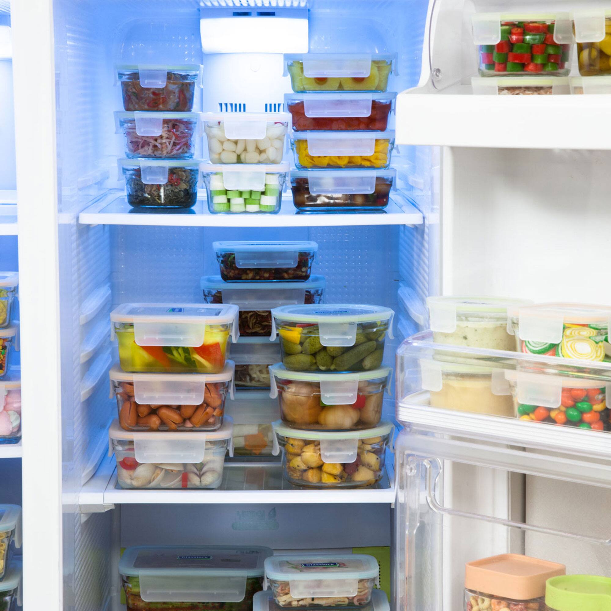 Alt View 10. Glasslock - Glasslock Oven and Microwave Safe Glass Food Storage Containers 12 Piece Set - Clear.