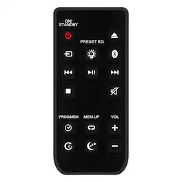 VINABTY - New R7115S Replaced Remote Fits for Blackweb BWA17AA005 CD Player Stereo Audio System - Black
