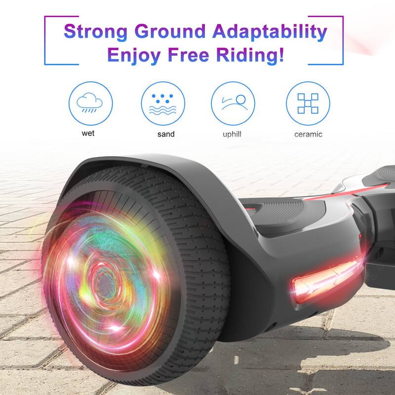 Strong Ground Adaptability  
Enjoy Free Riding!  

wet  
sand  
uphill  
ceramic