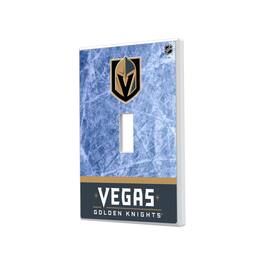 Keyscaper - Vegas Golden Knights Wordmark Single Toggle Lightswitch Plate - Multicolor