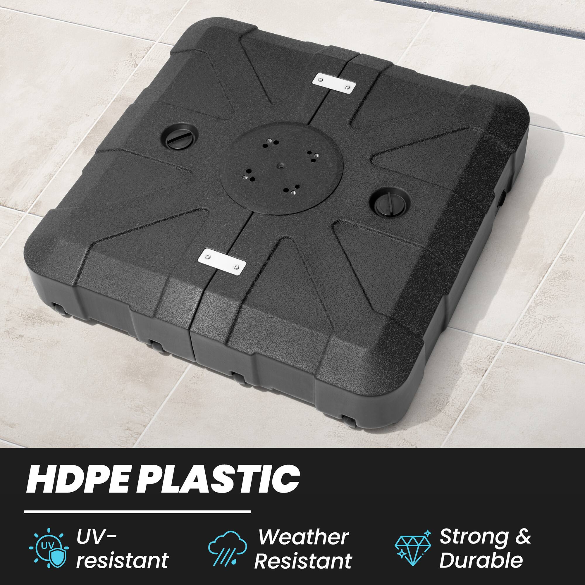 HDPE PLASTIC  
- UV-resistant  
- Weather Resistant  
- Strong & Durable