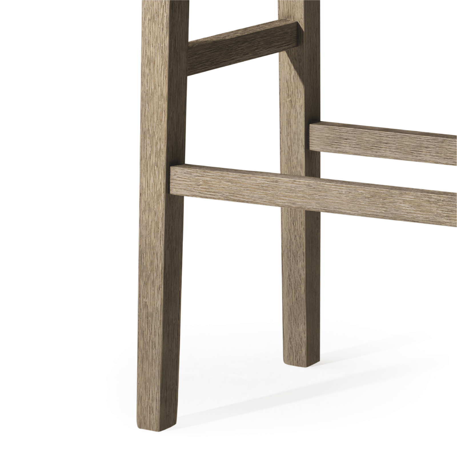 Alt View 8. Maven Lane - 31" Emerson Bar Stool In Weathered Grey Wood Finish With Vegan Leather - Weathered Grey.