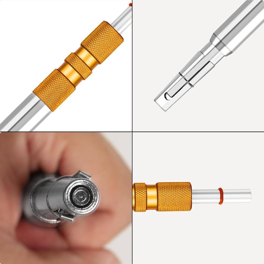 Alt View 3. Beauty Hub Ecommerce - Trim Nail Punch with Retaining Clip - Gold and Silver.