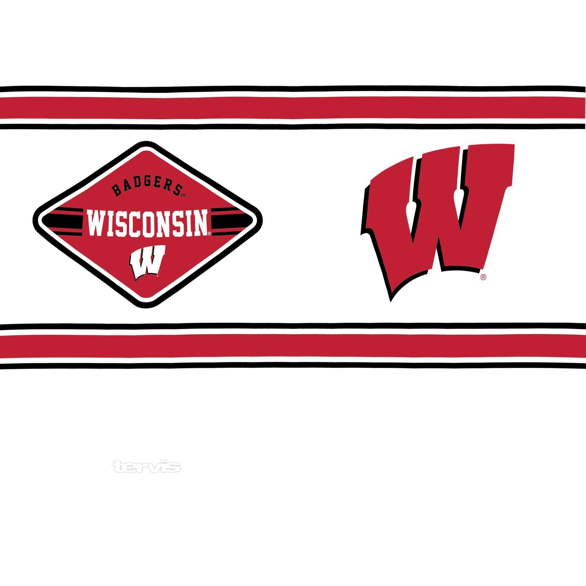 BADGERS  
WISCONSIN  
W  

tervis