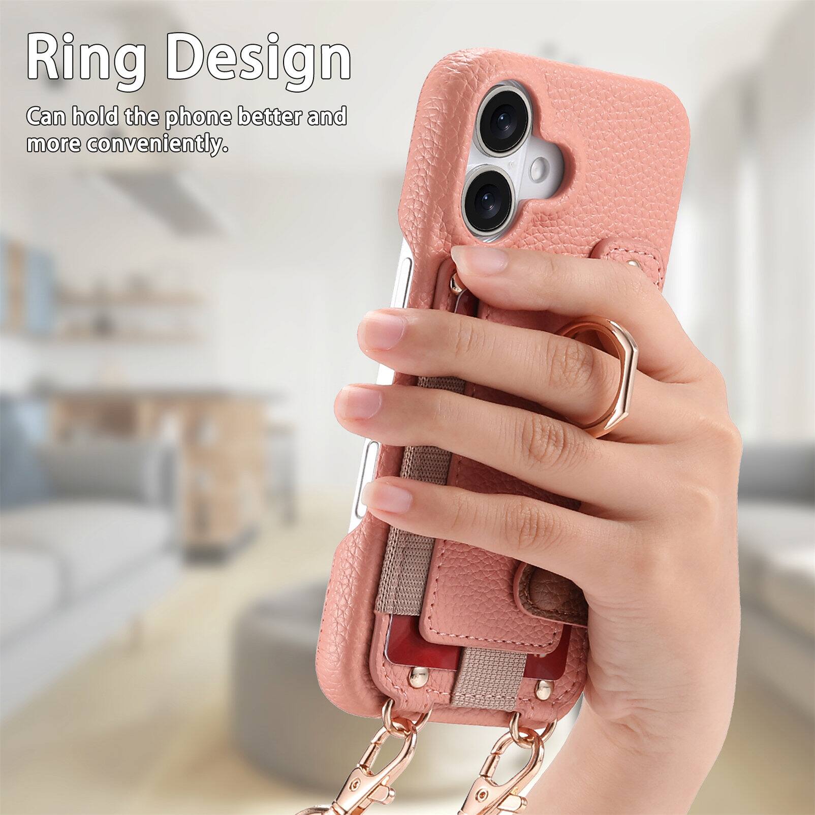 Ring Design  
Can hold the phone better and more conveniently.