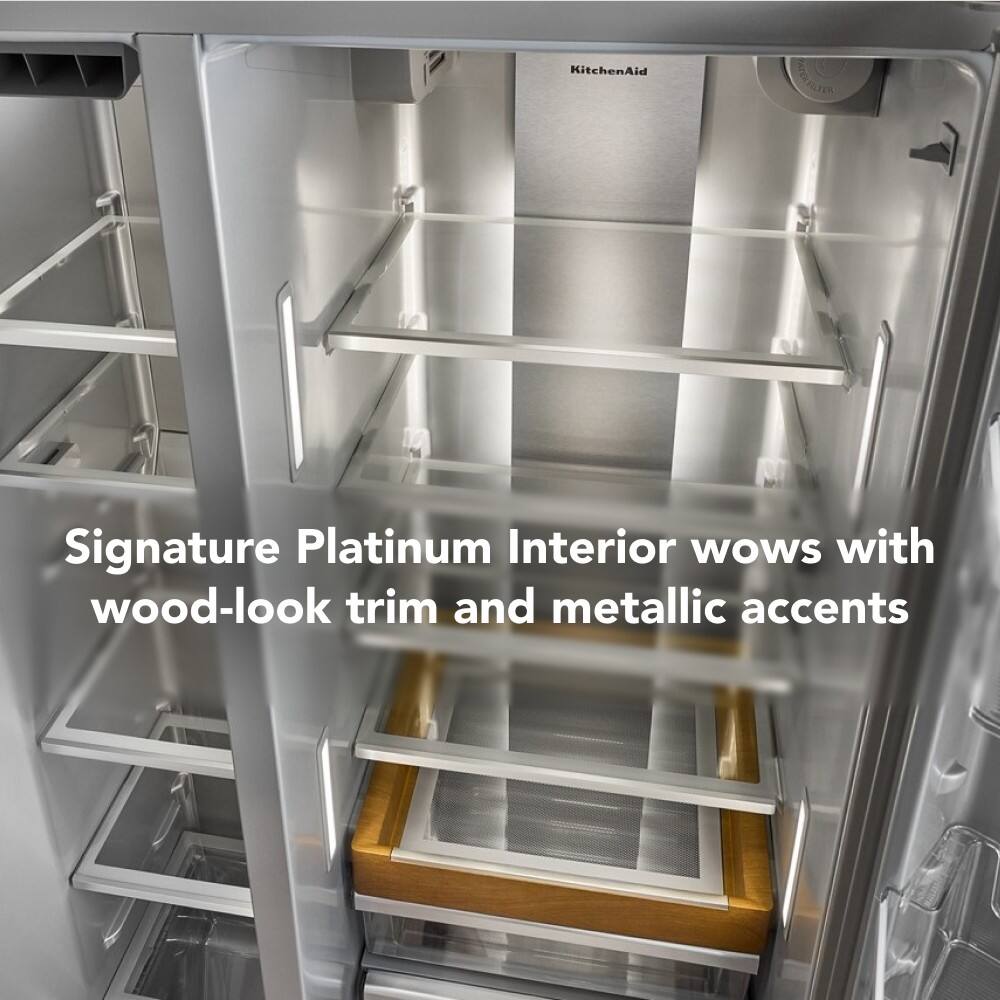 Signature Platinum Interior wows with wood-look trim and metallic accents