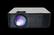 Alt View 2. RCA - RPJ133 720P , Bluetooth, HDMI, USB, Remote, Voice Control, Smart Home Theater Projector, with Roku Stick - Black/Silver.