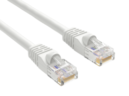 Cable Leader - Cat 6 Ethernet Cable, 24 AWG Snagless RJ45 Patch, Gigabit for Router, Gaming Console, PC, Server Rack - White