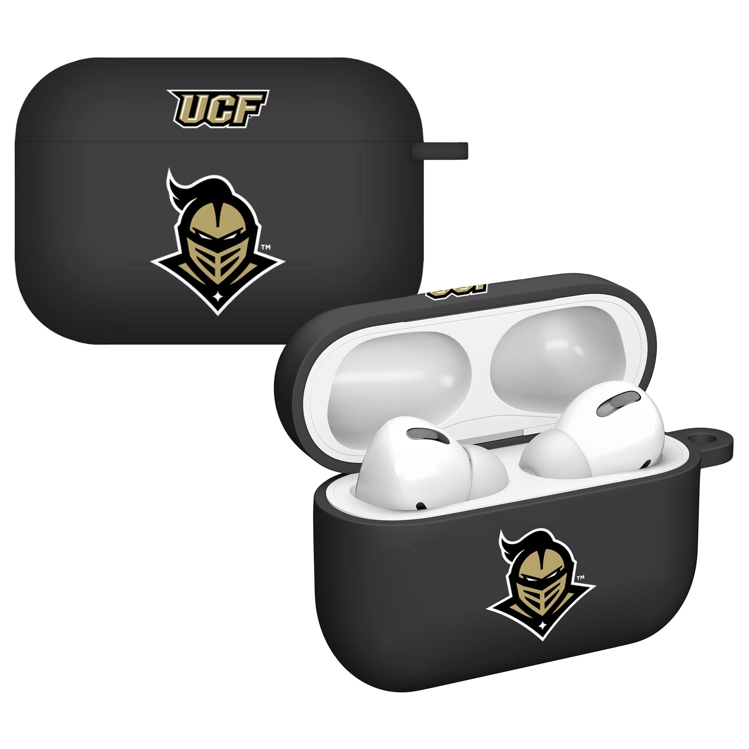 Front. Affinity Bands - UCF Knights AirPods Pro Silicone Case Cover - Black.