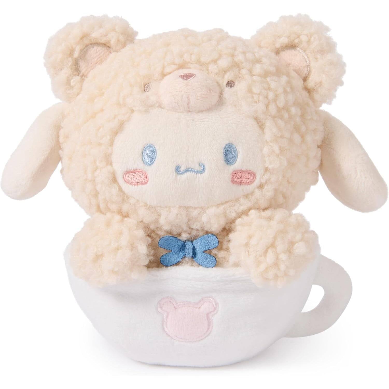 Front. Gund - Sanrio: Hello Kitty and Friends - Cinnamoroll Café Latte Teddy Bear Plush.