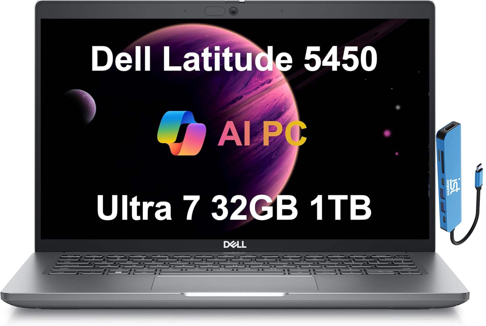 Dell - Latitude 5450 14" FHD Laptop - Intel Core Ultra 7 with 32GB Memory - 1TB SSD - Thunderbolt 4 -Windows 11 Pro