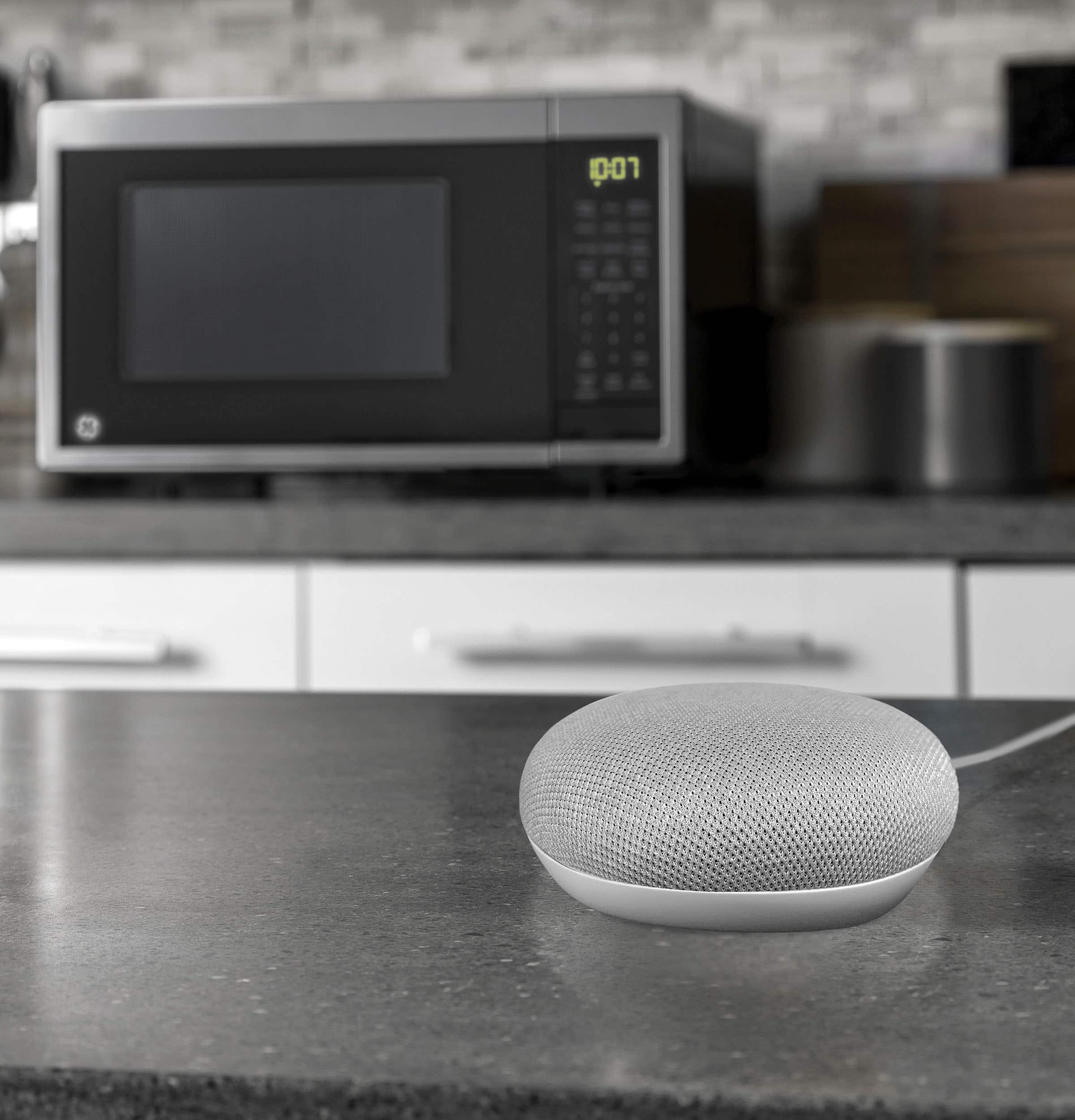 Alt View 23. GE - 0.9 Cu. Ft. Countertop Microwave with Scan-to-Cook Technology - Stainless Steel.