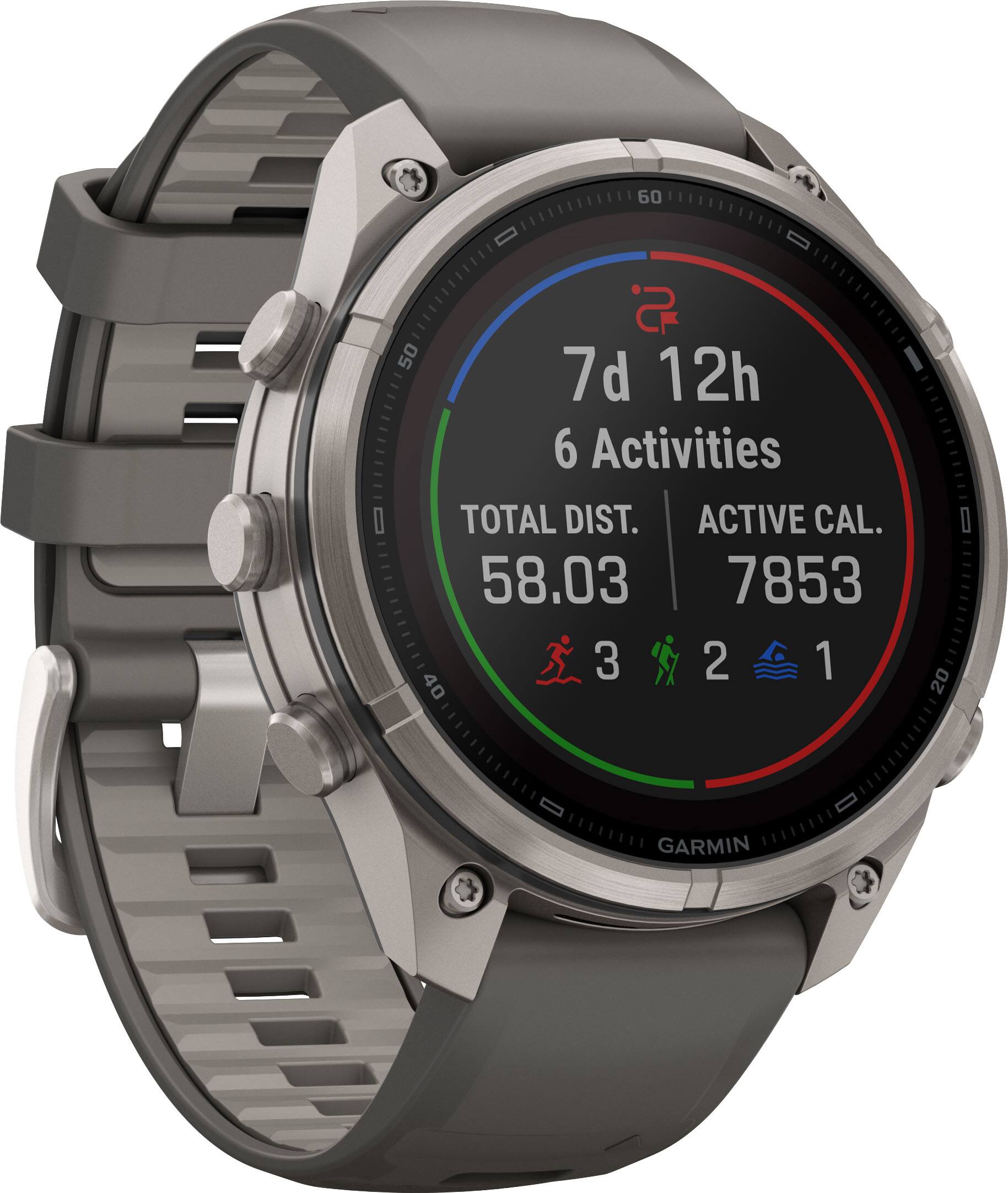 60
S 50 7d 12h 6 Activities TOTAL DIST. ACTIVE CAL. 58.03 7853 3 2 1 40
20
GARMIN
