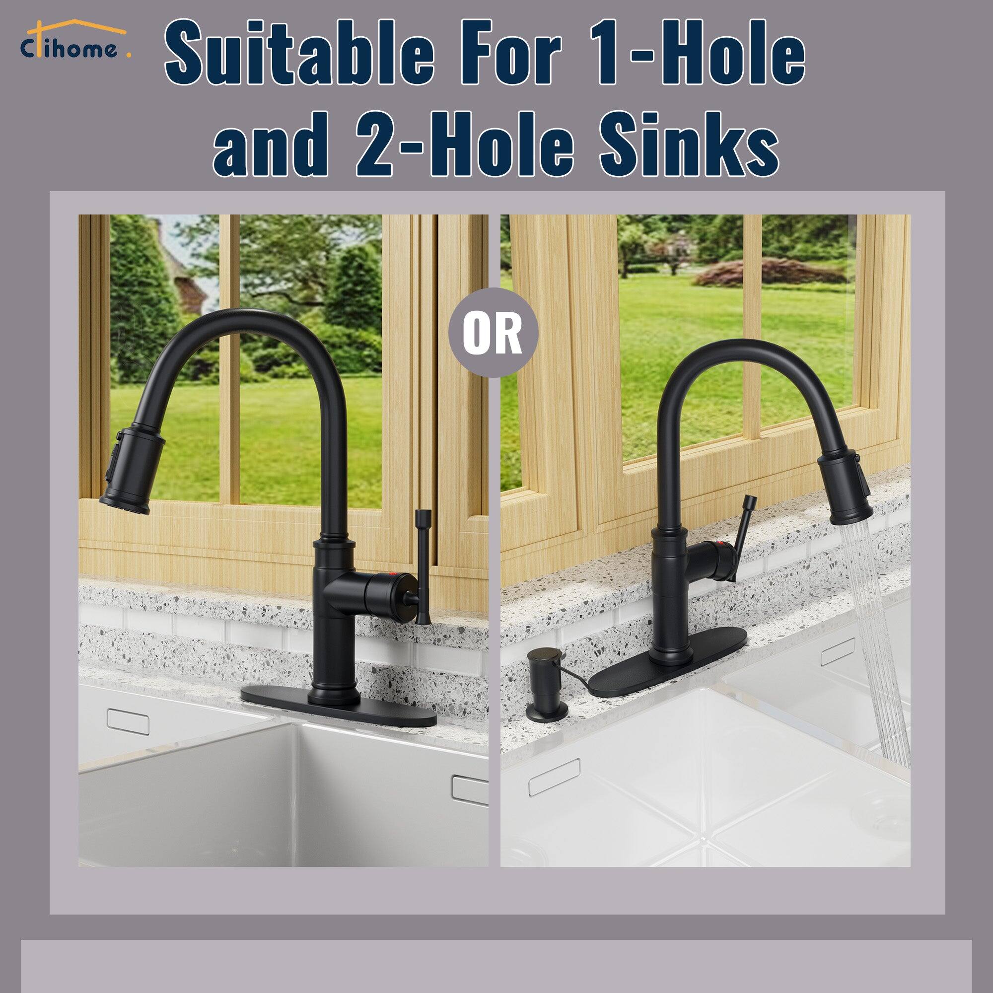 Clihome Suitable For 1-Hole and 2-Hole Sinks OR