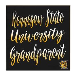 Jardine - Kennesaw State Owls 10'' x 10'' Grandparent Plaque - Yellow