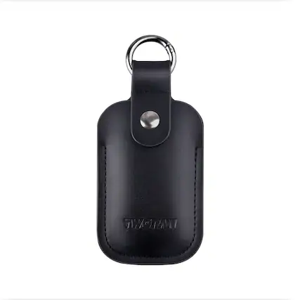 Front. TWOPAN - Genuine Leather SSD Case, Protective Cover Pouch for TWOPAN SSD 512GB/1TB/2TB, Anti-Scratch Drop Dust Protection - Black.