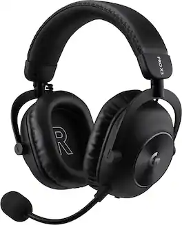 Logitech - G PRO X3 LIGHTSPEED Wireless Gaming Headset with Bluetooth/USB/3.5 mm Aux for PC, PS5, PS4 - Black