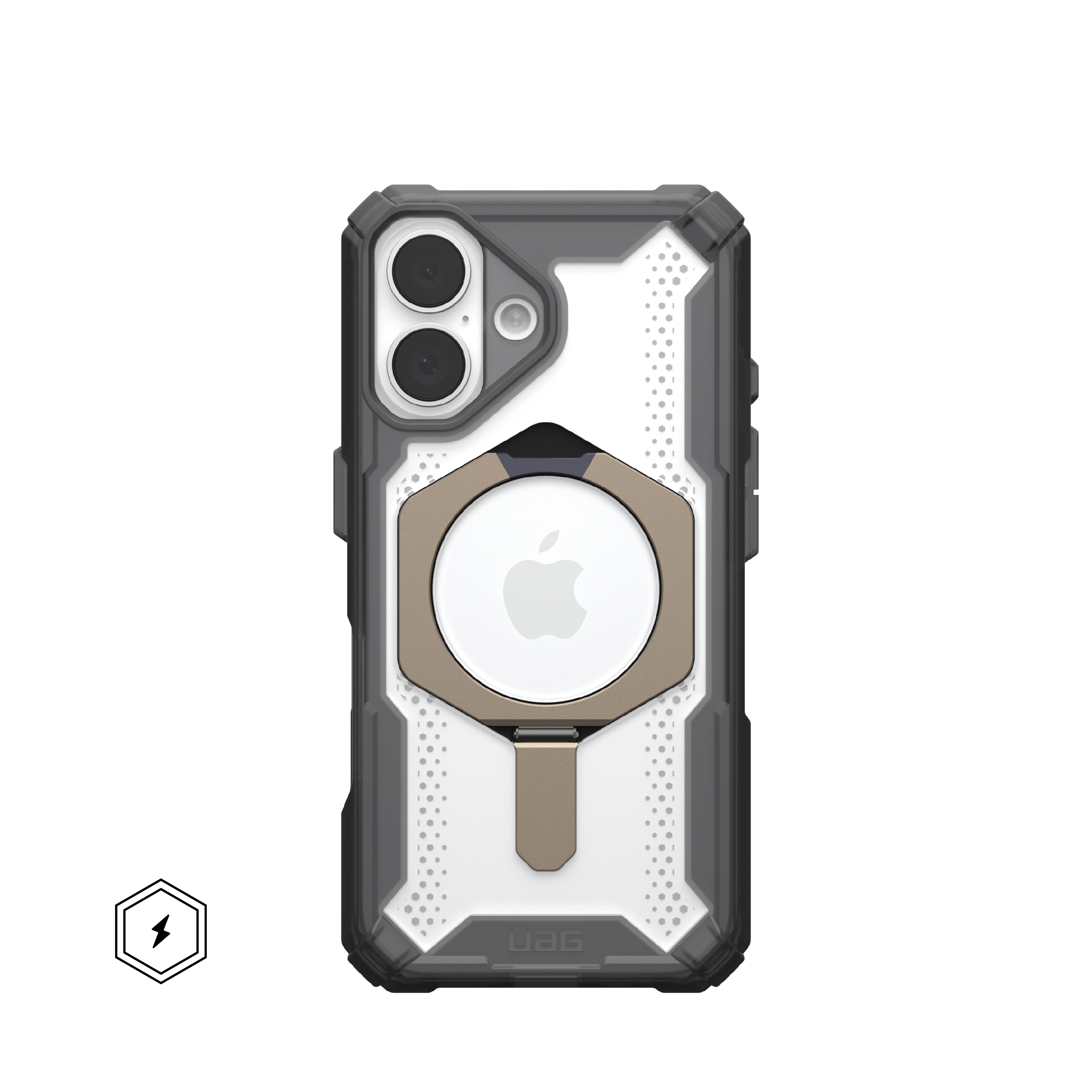 UAG - Plasma XTE Series Case with Magsafe for Apple iPhone 16 - Ash/Titanium - Front_Zoom
