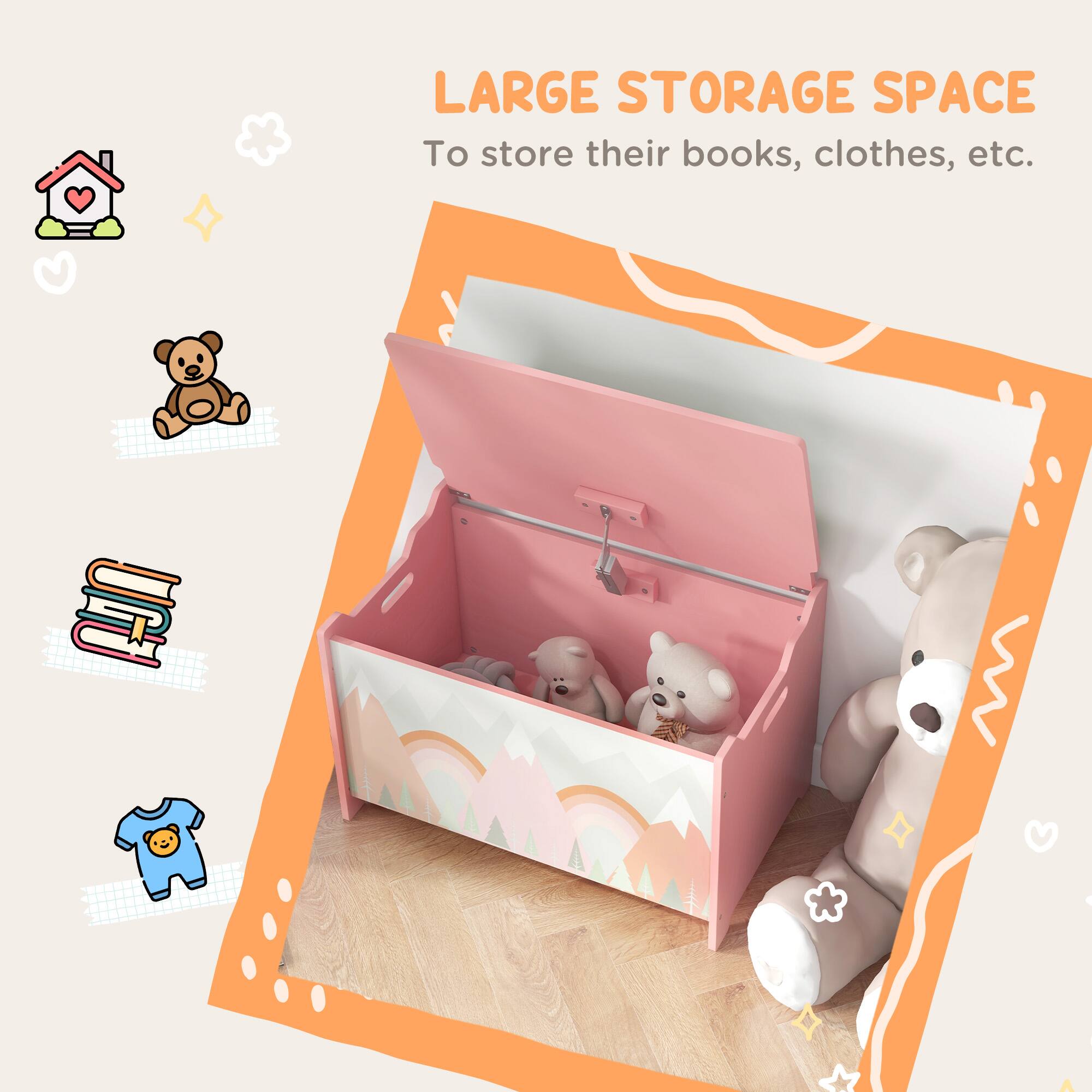 LARGE STORAGE SPACE  
To store their books, clothes, etc.