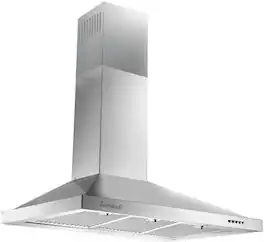 Akoasm - 36 inches - Convertible - Wall Range Hood - Silver