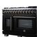 Alt View 4. Forno Appliances - Capriasca 6.58 Cu. Ft. Freestanding Dual Fuel True Convection Range with French Doors - Black.