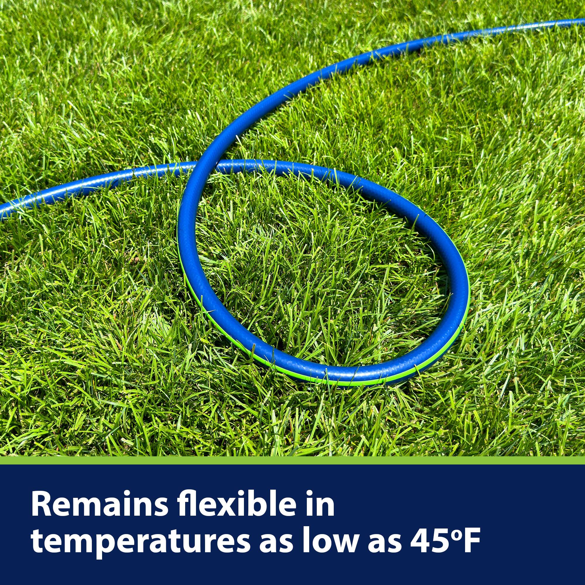 Remains flexible in temperatures as low as 45°F