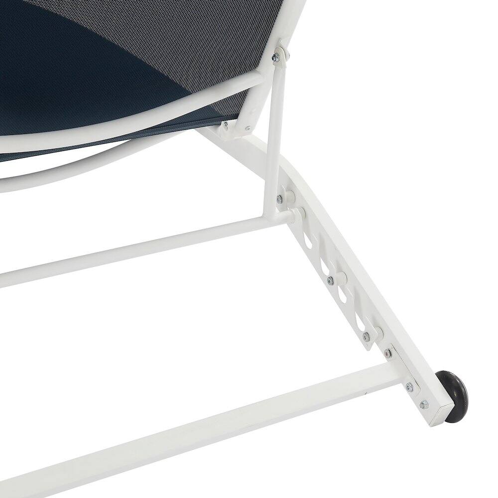 Alt View 6. Crosley Furniture - Weaver Outdoor Chaise Lounge - Navy.