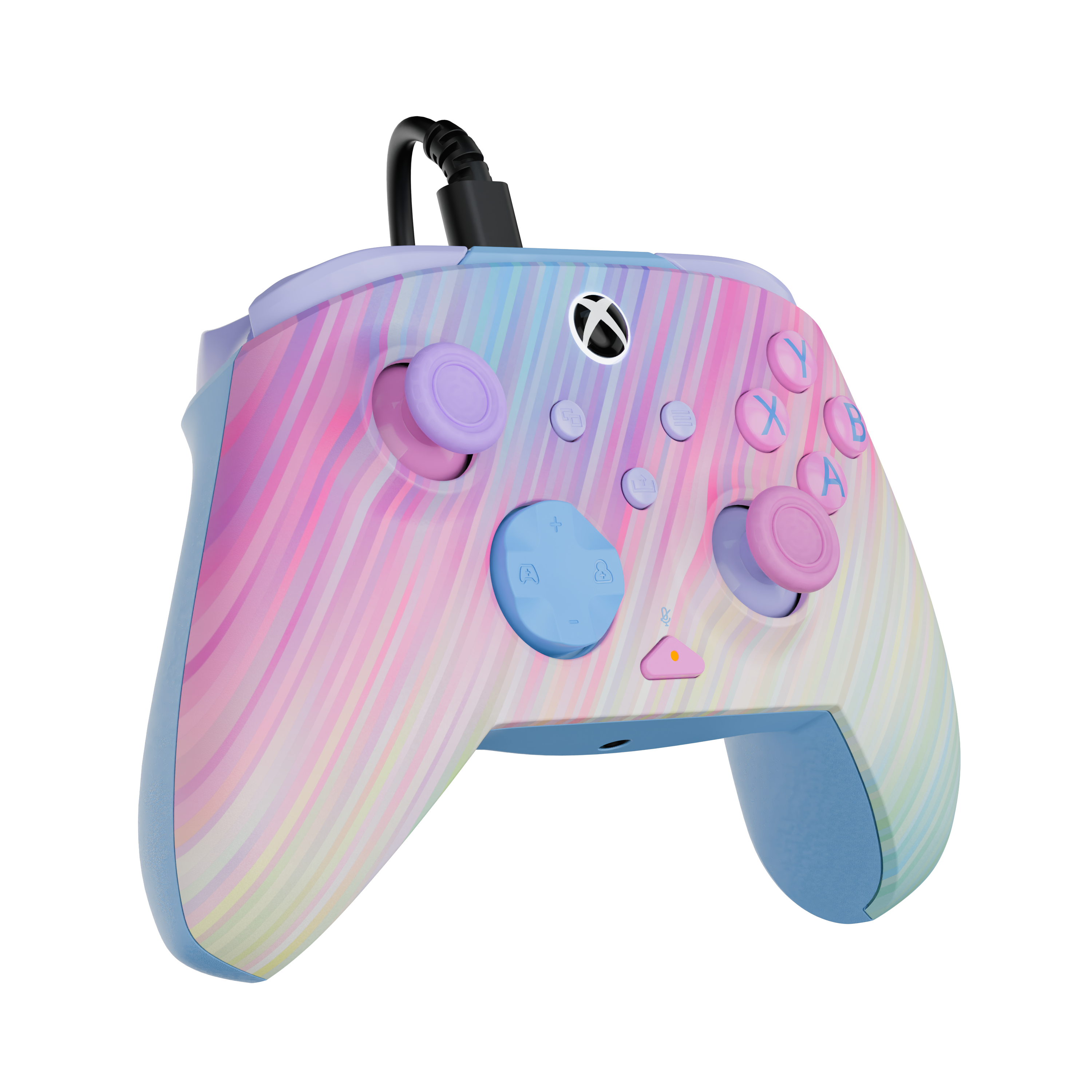 Left. Turtle Beach - REMATCH™ Advanced Wired Controller - Cotton Candy for XB, PC - Cotton Candy.