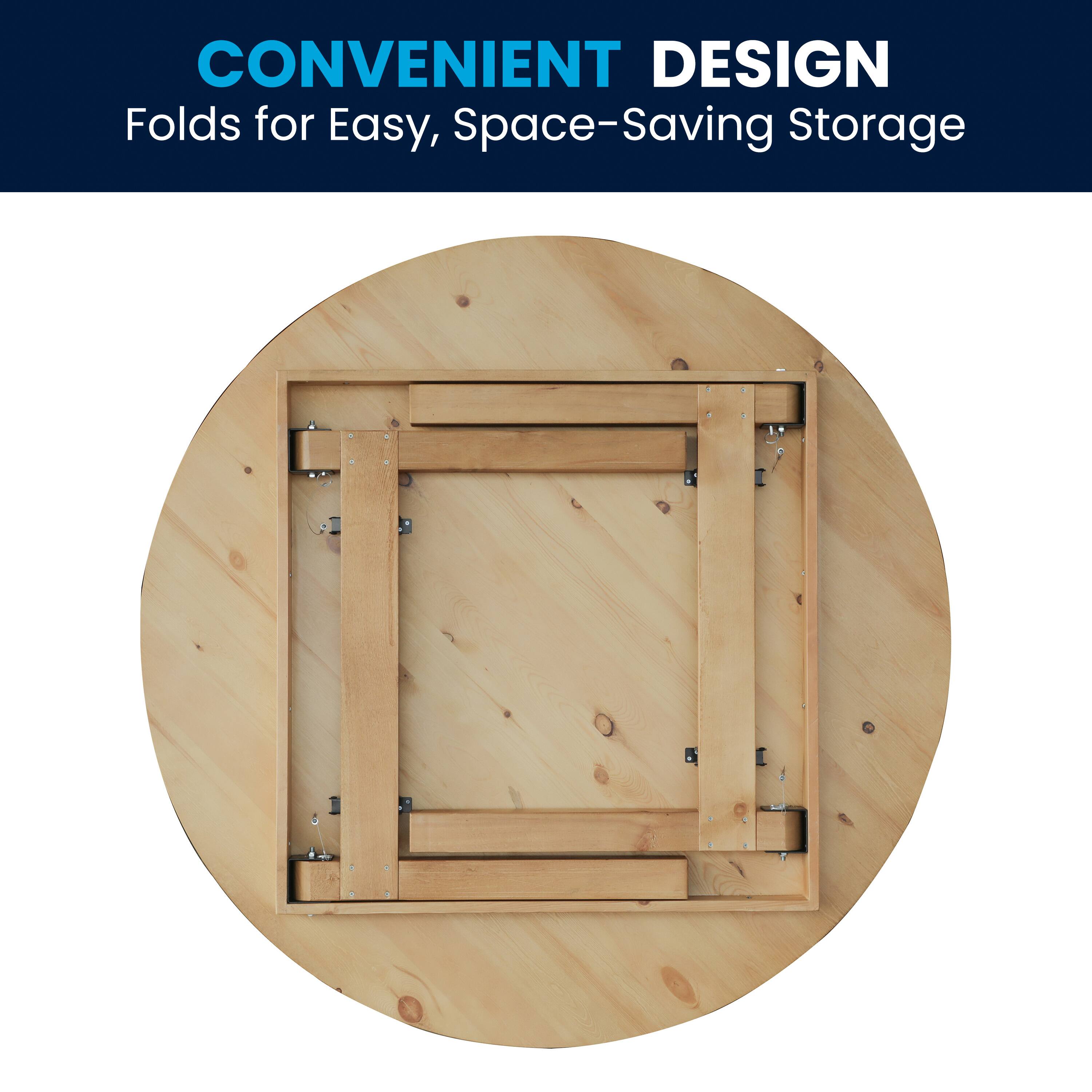 CONVENIENT DESIGN  
Folds for Easy, Space-Saving Storage
