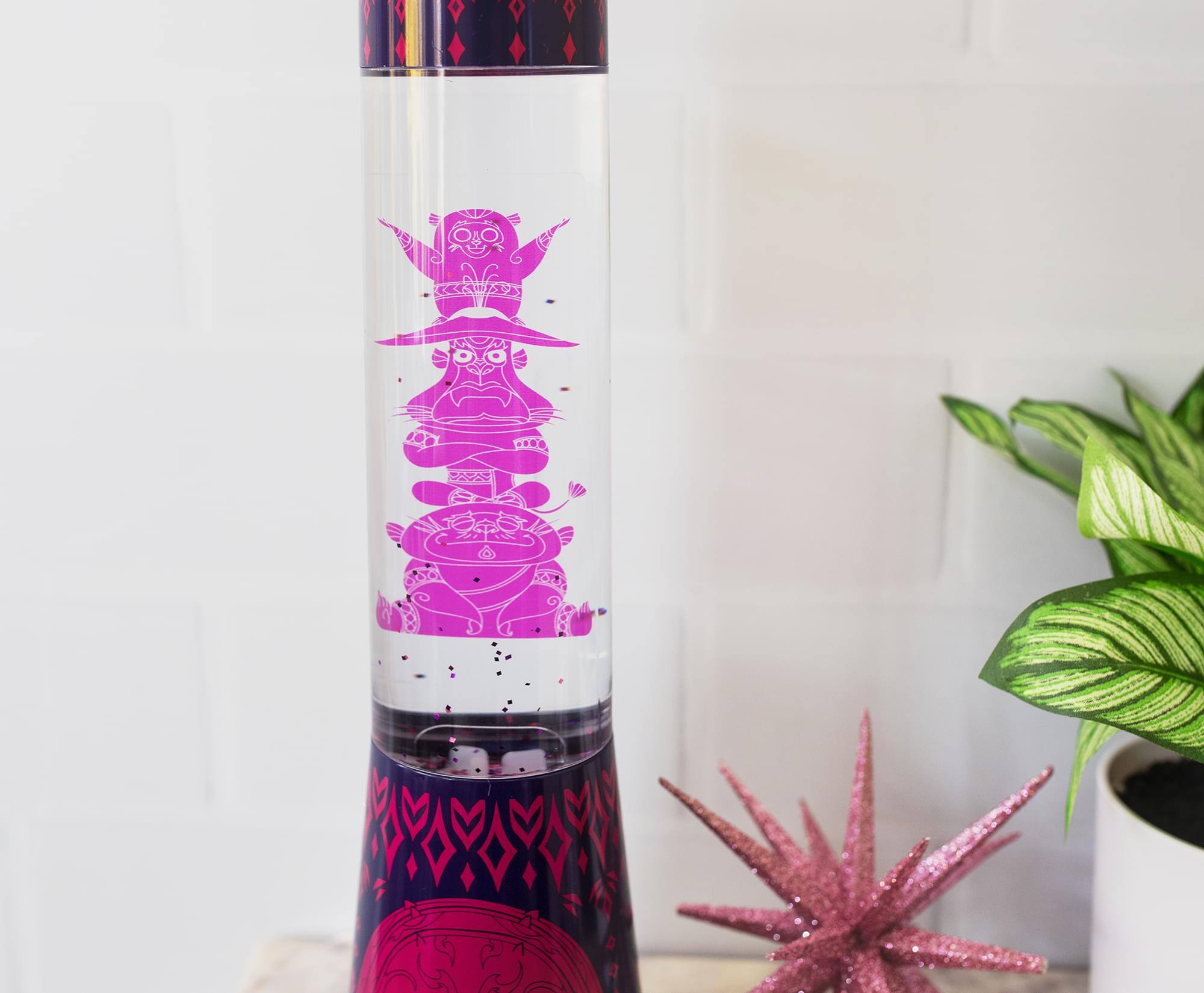 Alt View 2. Ukonic - Disney Raya and the Last Dragon Ongi Glitter Motion Mood Light | 13 Inches Tall - Fuchsia.