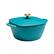 Angle. Tramontina - 7Qt Square Covered Dutch Oven - Teal.