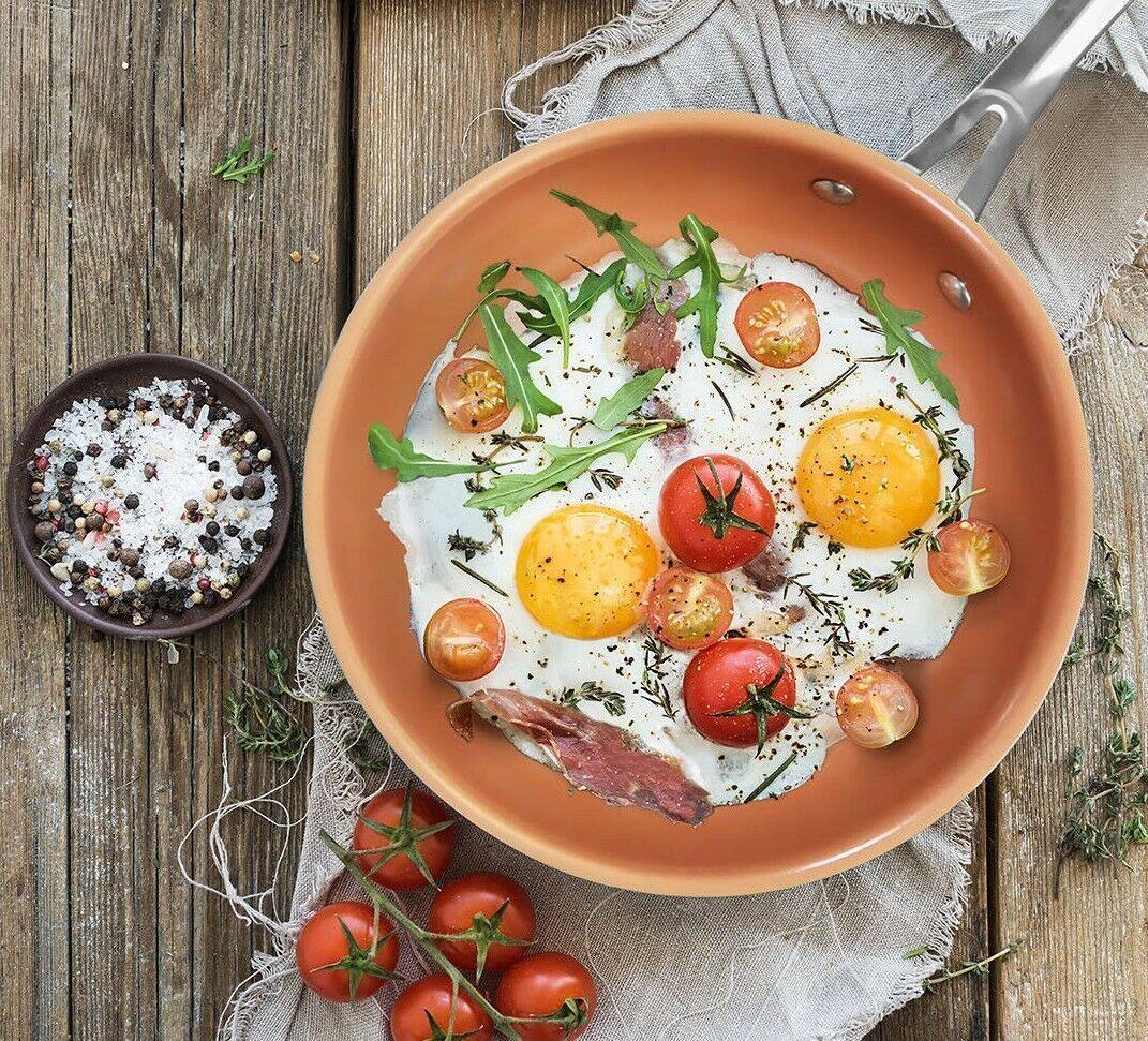 Left. Gotham Steel - 20 Piece Nonstick Cookware and Bakeware Set - Graphite.