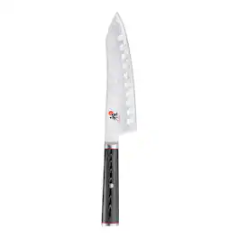 Miyabi - Kaizen 7-inch Hollow Edge Rocking Santoku Knife - Stainless Steel