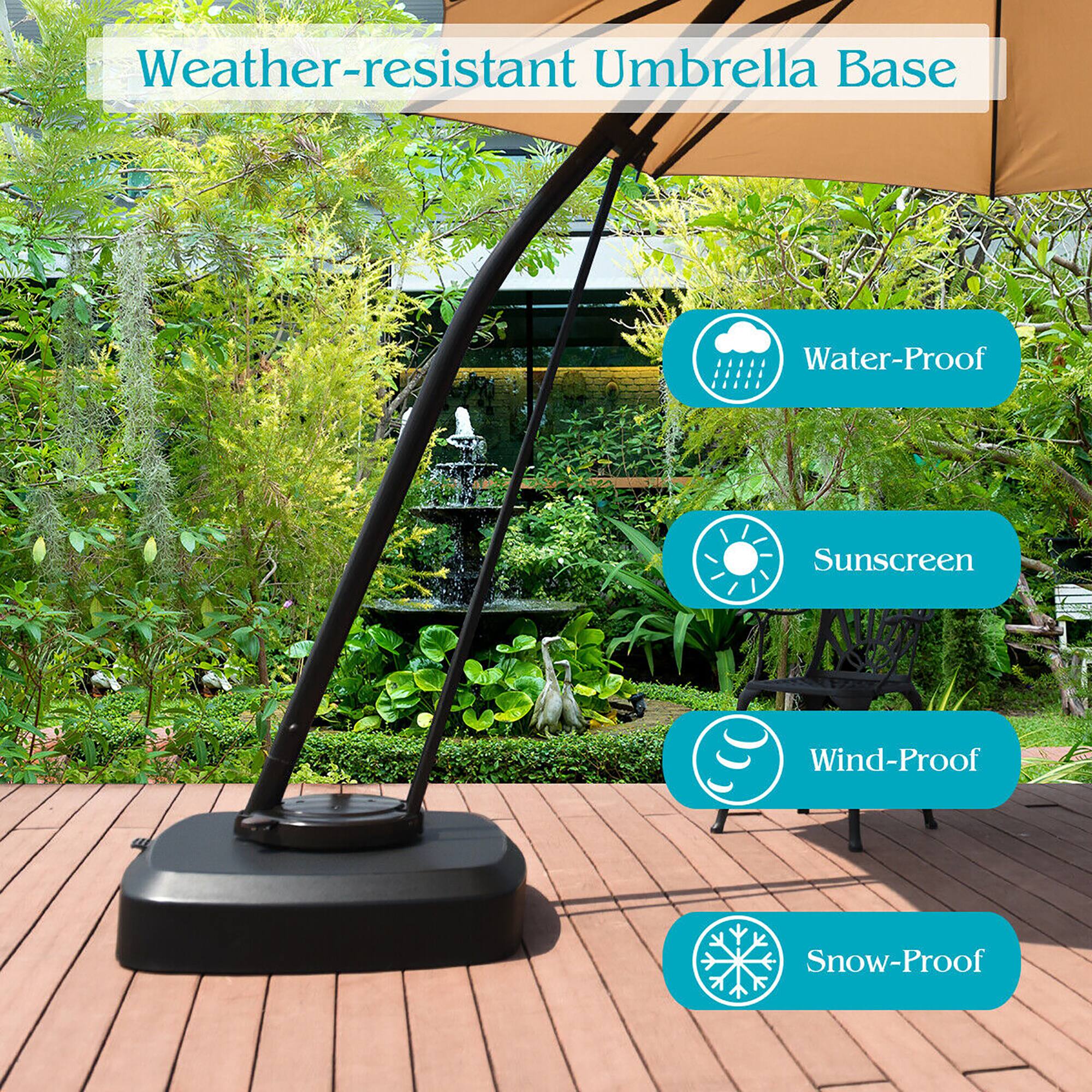 Weather-resistant Umbrella Base: Water-Proof Sunscreen Wind-Proof Snow-Proof