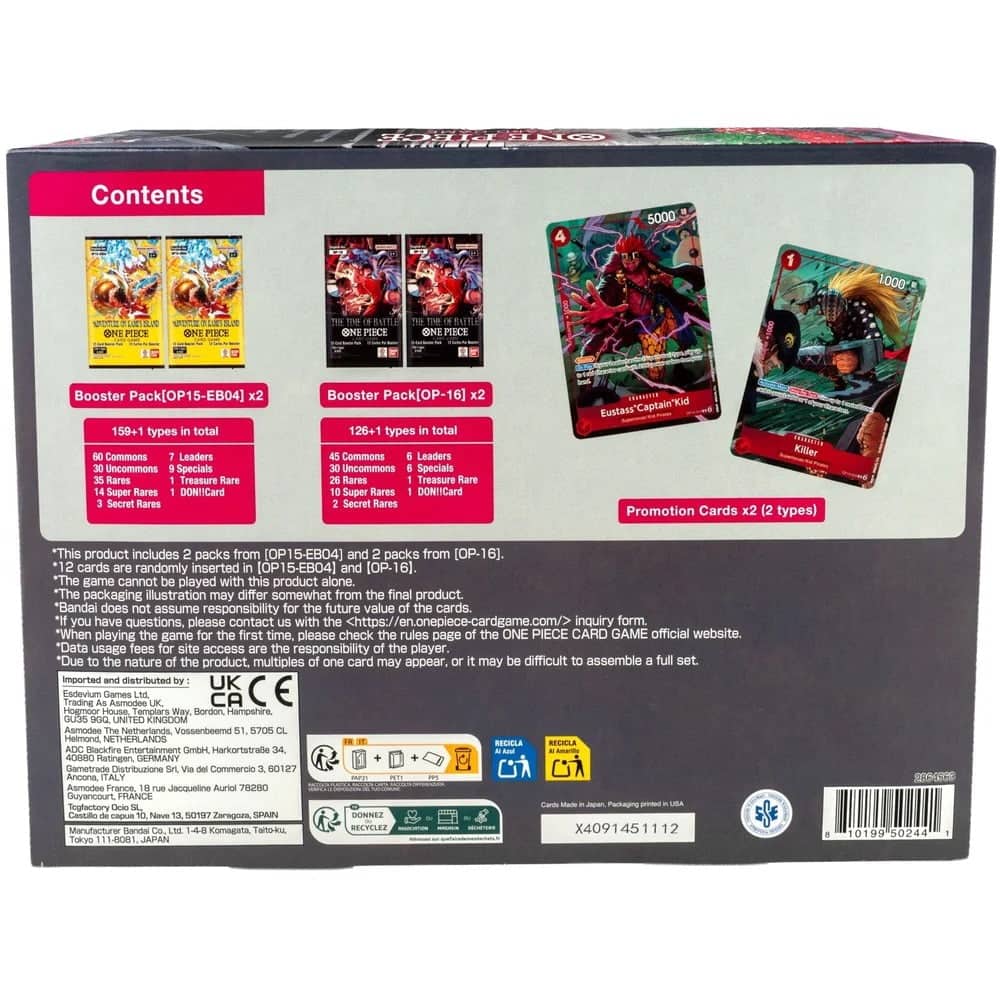 Bandai One Piece Card Game Illustration Box Vol. 8 (IB 08) 4 Packs