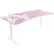 Front. Arozzi - Arena Ultrawide Curved Gaming Desk - White/Pink.