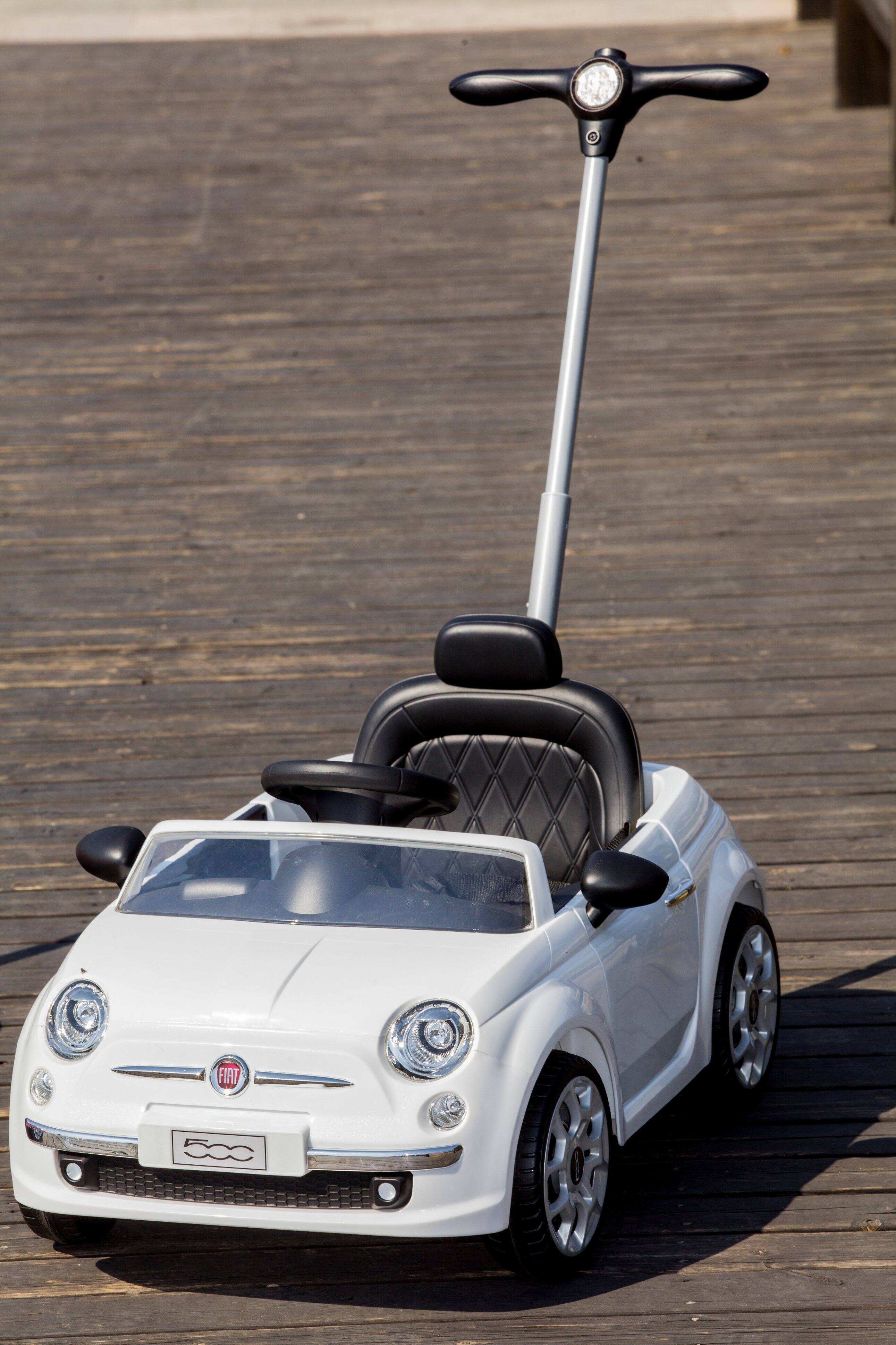 Alt View 13. Best Rideon Cars - Fiat 500 Push Car Stroller - White.