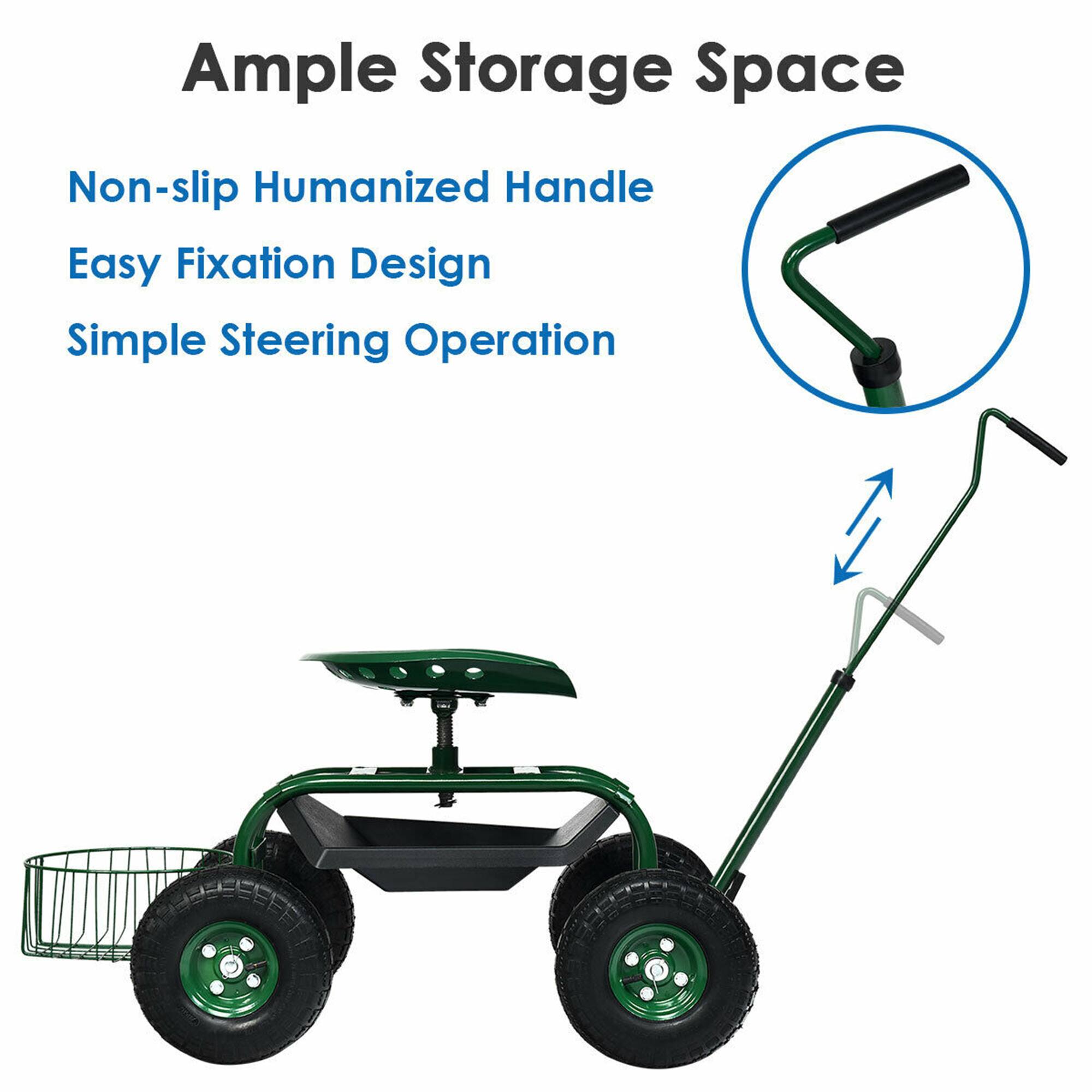 Ample Storage Space  
Non-slip Humanized Handle  
Easy Fixation Design  
Simple Steering Operation