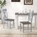 Angle. Costway - Wooden Dining Chair Set of 2 with Rubber Wood Frame Elegant Hollowed Backrest - White, Gray.