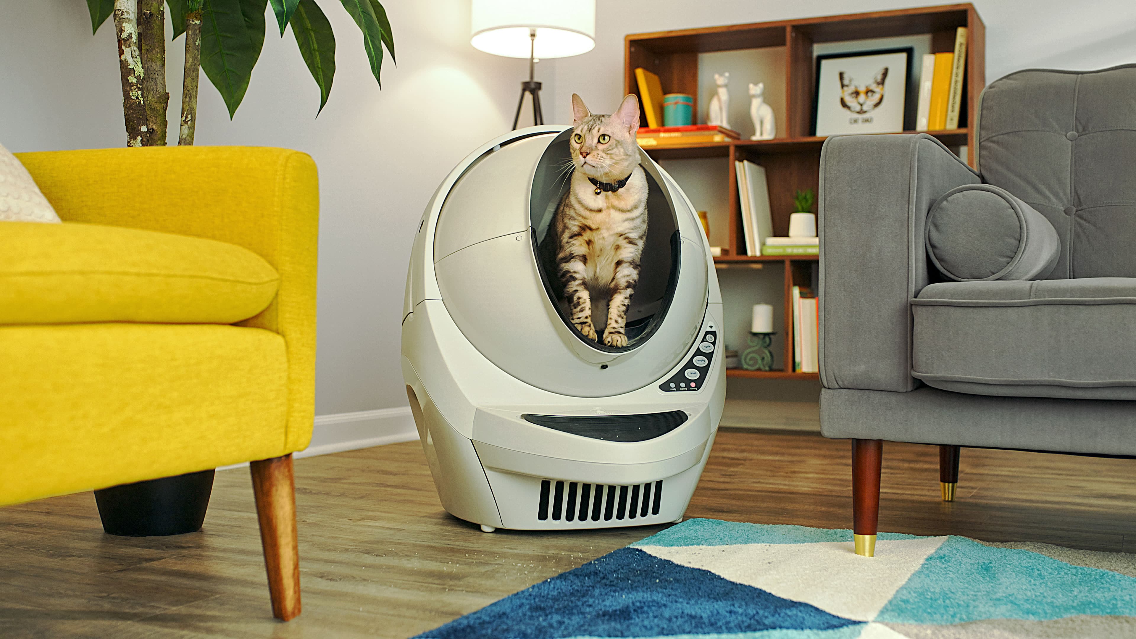 Alt View Zoom 18. Whisker - Litter-Robot 3 Connect - Smart Self-Cleaning Litter Box - Beige.