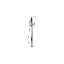 Alfi - Single Lever Floor Mounted Tub Filler Mixer w Hand Held Shower Head - Polished Chrome
