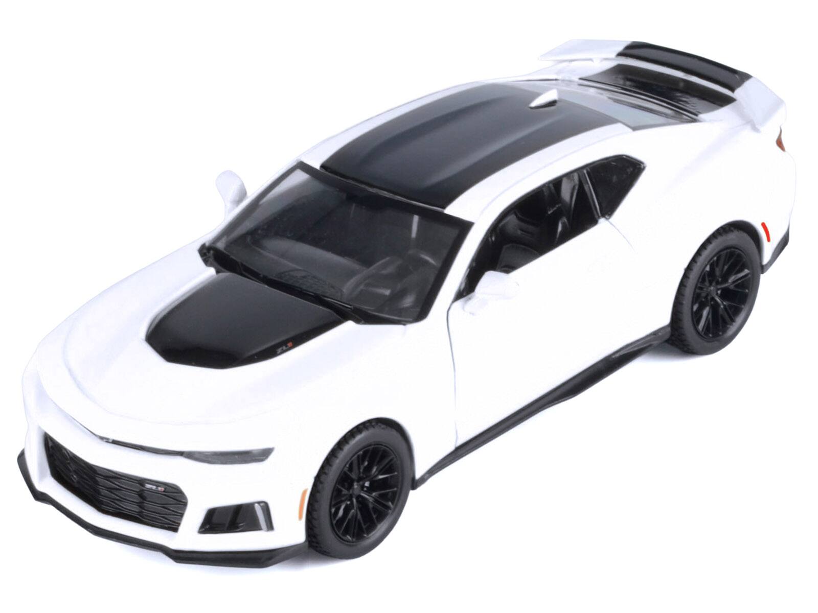 Alt View 2. Motormax - 2017 Chevrolet Camaro ZL1 White 1/24 Diecast Model Car by Motormax.