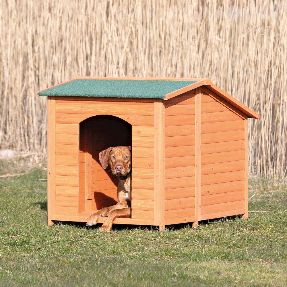 Left. TRIXIE - Natura Classic Dog House, XXL, Brown - Brown.